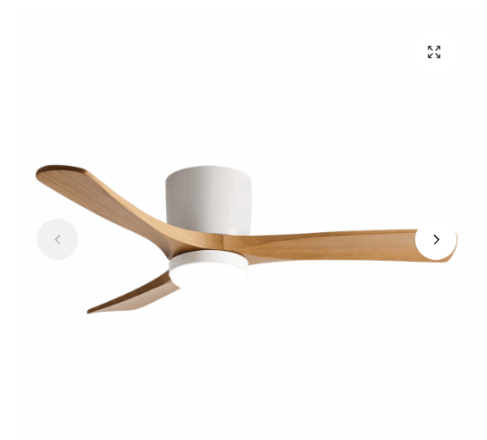 Ventilador de techo Sumo VT60 52" 3 Aspas de madera Led Blanco