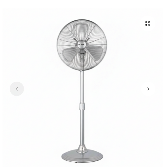 Ventilador de pie retro Sumo VP40 16" Plata