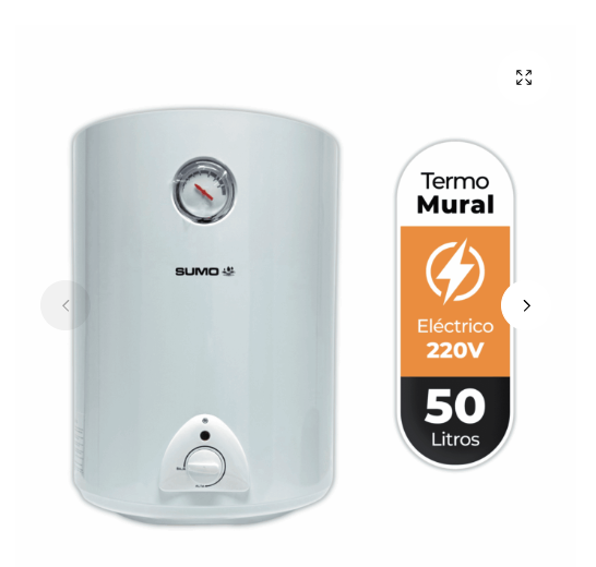 Termo Eléctrico mural 50 Litros 1500 W
